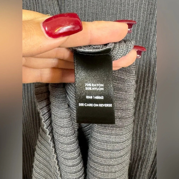 Torrid NWT Plus Size Gray Rib Button Front Bodycon Midi Dress Women’s Size 3X - Picture 8 of 12